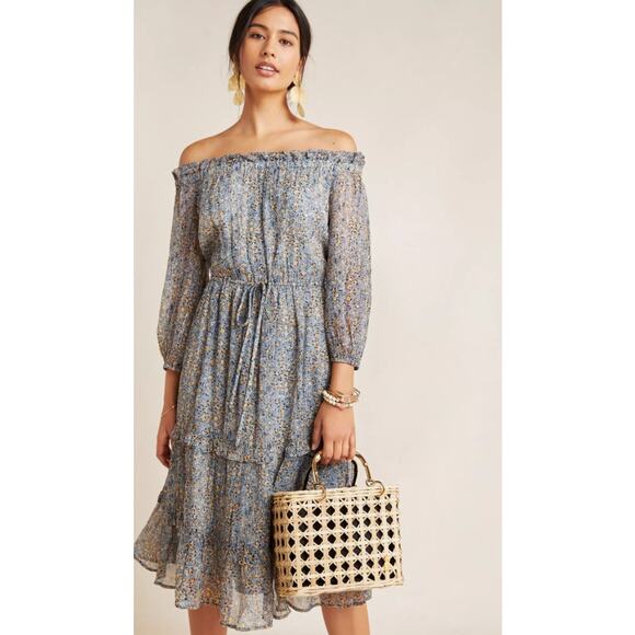 Anthropologie Dresses & Skirts - Anthropologie Kira Off-The-Shoulder Peasant Dress Multi Size 8